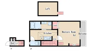あんしん+明神町【2階】の間取り