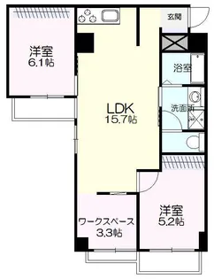 SANDBOX丸山【2階】の間取り