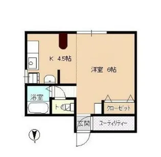 コーポABE IV【1階】の間取り