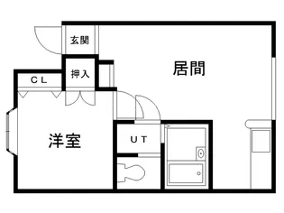 アイリス旭【1階】の間取り