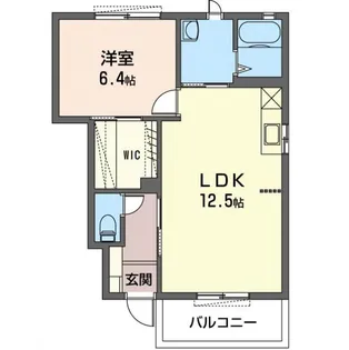 カーサ・フォレスタB【1階】の間取り