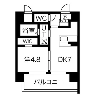 コスモリード大阪福島【4階】の間取り