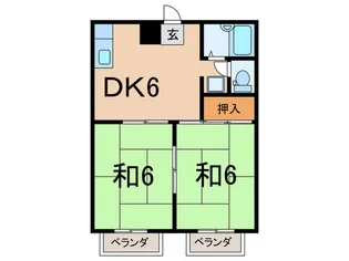 ジョイント・ファミ-ユB【2階】の間取り