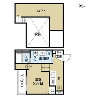 ポルトボヌール【2階】の間取り
