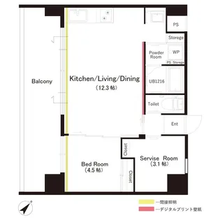 Laughter【7階】の間取り