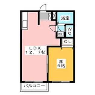 エルディムムトウA【2階】の間取り