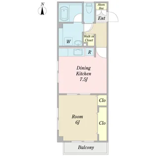 ウェルテクスII【1階】の間取り