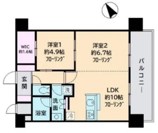 デル・スール テラス【3階】の間取り