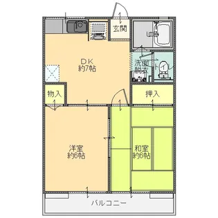 I・サンライズ【1階】の間取り