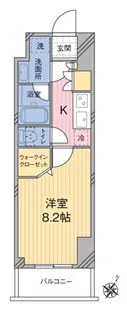 MODIER HATAGAYA【14階】の間取り