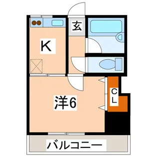 第11三共ハイツ【2階】の間取り