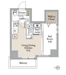 グランカーサ住吉II【4階】の間取り
