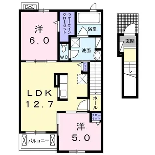 エース・1【2階】の間取り