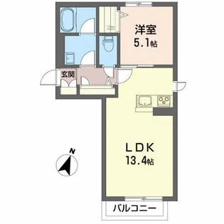 Ateliell高森【2階】の間取り