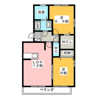 セジュール・フーキ【1階】の間取り