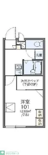 レオパレス天神林II【2階】の間取り