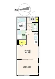 アーバンネクサス北千住【2階】の間取り