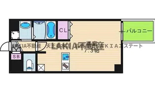 レオンコンフォート上本町【8階】の間取り