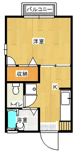 ディアス船木【1階】の間取り