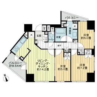 ティエドゥール駒込【9階】の間取り
