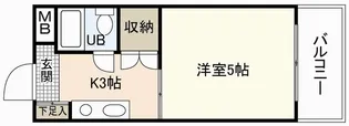 第五若宮ビル【3階】の間取り