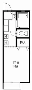 コーポアローランド【1階】の間取り