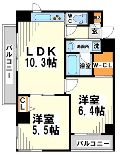 トレスヴィア【2階】の間取り