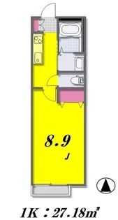 ルミエール’エス【2階】の間取り