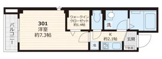 ビューノ江原【3階】の間取り