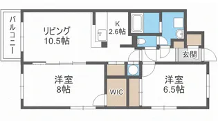 ミーテ新さっぽろ【1階】の間取り