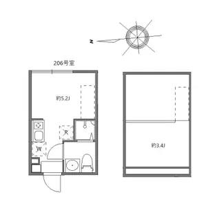 ハーモニーテラス浮間V【2階】の間取り