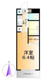 ミリアビタNo.2【7階】の間取り