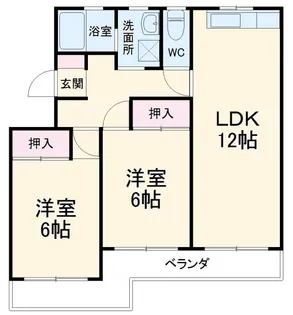 マンション布友【3階】の間取り