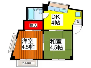 ホワイトコーポ【2階】の間取り