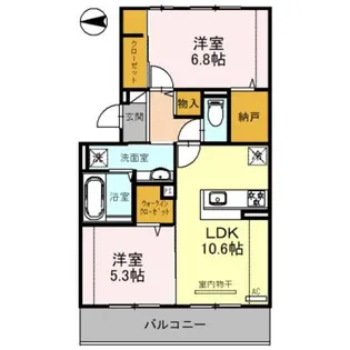 Droom嵯峨嵐山【2階】の間取り