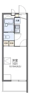 レオパレスキタハラ【1階】の間取り