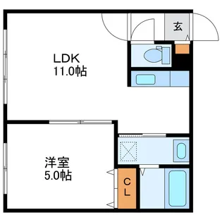 エターナル一番館【1階】の間取り