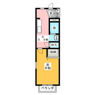 ラ・ソレイル【2階】の間取り