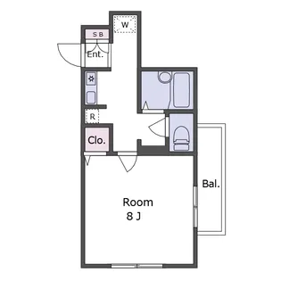 パークヒルズ武蔵小山【2階】の間取り