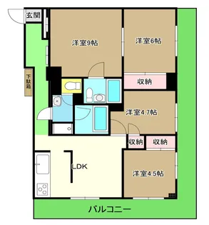 島田マンション【3階】の間取り