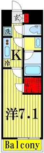ハーモニーレジデンス東京イーストコア#005【3階】の間取り
