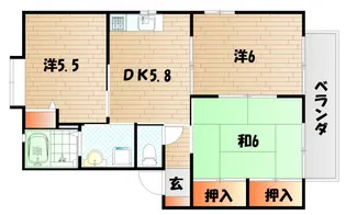 YUIハイツ【1階】の間取り
