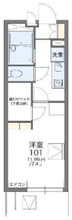 レオパレスフロントコート【3階】の間取り