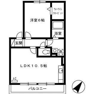グランドメゾン西脇【1階】の間取り