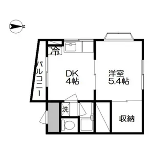 サンロード津高【3階】の間取り