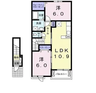 アルモニー大成【2階】の間取り