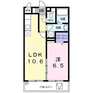 プリート カーサ イグサ【1階】の間取り