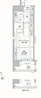 プレミアムフラット三郷ステーションサイト【10階】の間取り