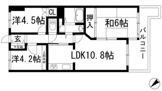 NEOダイキョー逆瀬川【2階】の間取り