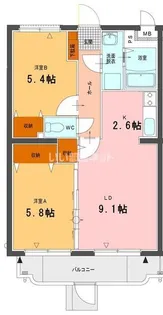 アスアマンション 中大久保【3階】の間取り